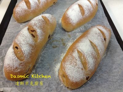 參考食譜 : 葡萄乾優格麵包 ～附『實作影片』～