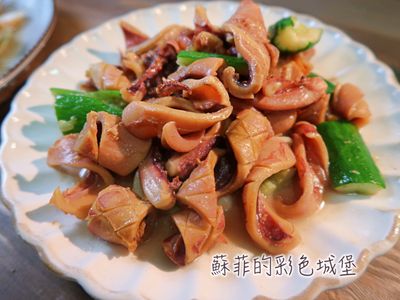 沙茶香炒黃瓜魷魚～令人懷念的古早味料理