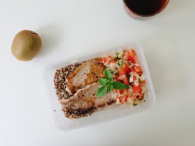 參考食譜 : 上班族便當#7 - 莎莎醬鯛魚