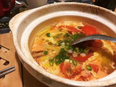 參考食譜 : 番茄蛋花湯