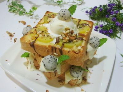 參考食譜 : 《小資女元氣充電》奇異果蜜糖吐司