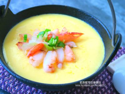 雞汁蟹味蒸蛋