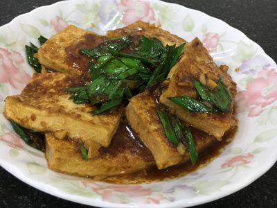 沙茶蒜豆腐