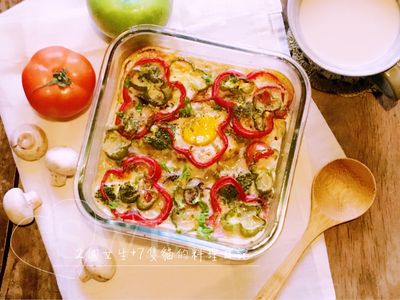 早安時蔬烤蛋&咖啡歐蕾