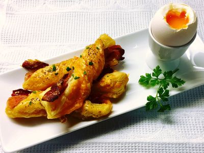 參考食譜 : 培根切達起司酥皮捲