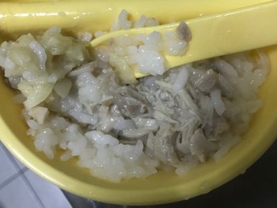 寶寶副食品❤️蒜頭菇菇雞湯粥（7M+)