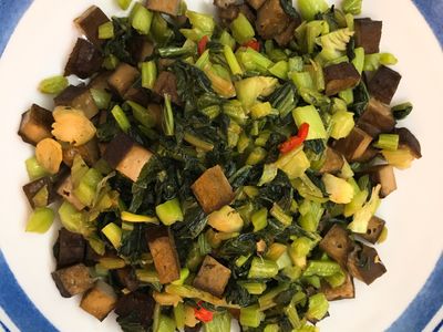 參考食譜 : お弁当-171205-雪裡紅炒豆乾