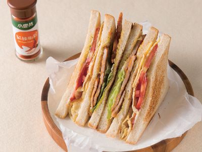 【小磨坊】歐風烤豬排三明治