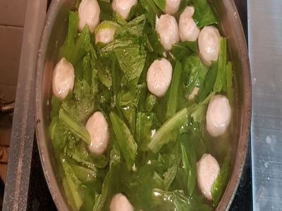 A菜豆腐貢丸湯