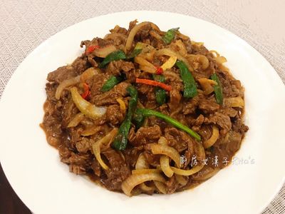 沙茶洋蔥炒牛肉