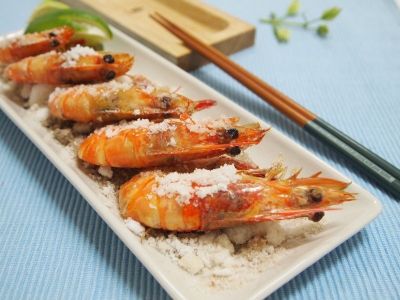 參考食譜 : 鹽烤胡椒蝦