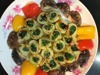 參考食譜 : 白菜翠玉捲