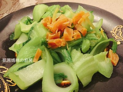 參考食譜 : 干貝芥菜🎶