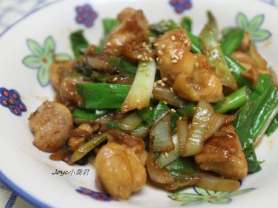豆乳蔥燒雞