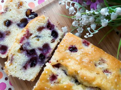 參考食譜 : 莓莓優格磅蛋糕