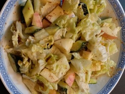 簡單蔬果沙律。