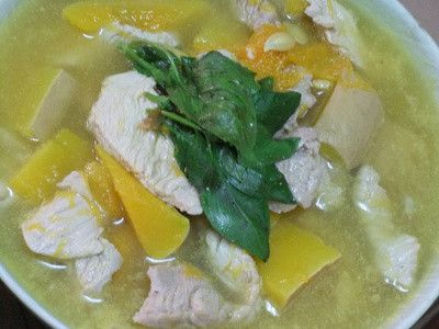 參考食譜 : ღ小吟愛做菜ღ 南瓜肉片湯