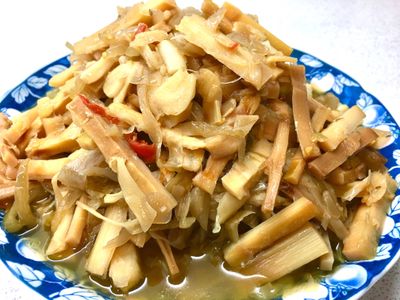 桂竹筍辣炒酸菜