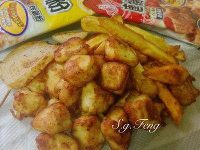 參考食譜 : 唐揚炸雞&地瓜&蔬菜