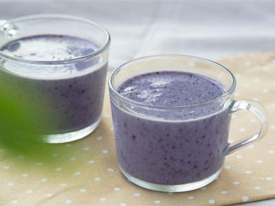 小藍莓香蕉牛奶