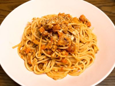 參考食譜 : 番茄肉醬義大利麵
