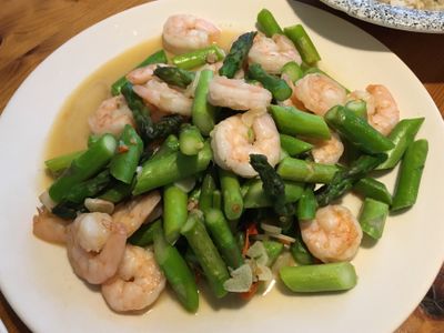 參考食譜 : 蒜香蘆筍蝦