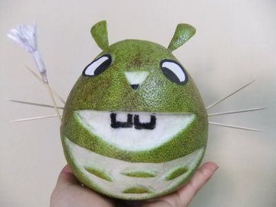 參考食譜 : ღ小吟愛做菜ღ 親子diy柚子『魔法2齒龍貓』