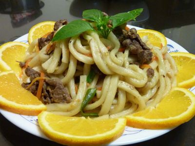 參考食譜 : 孜然牛肉炒烏龍(鮮解凍)