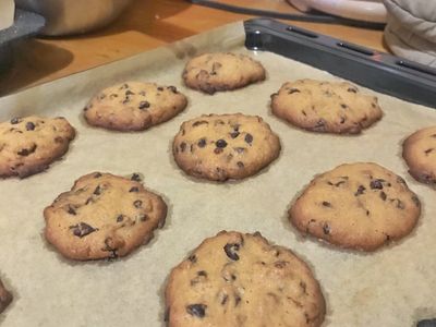參考食譜 : 巧克力豆軟餅乾🍪