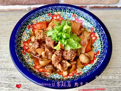 半天筍紅燒牛肋