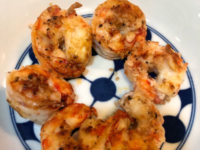 參考食譜 : 乾煎大明蝦