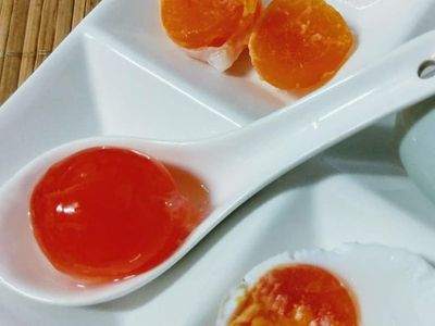 參考食譜 : かにの自製鹹鴨蛋