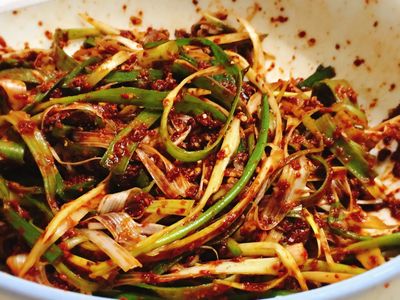 韓式涼拌三星蔥