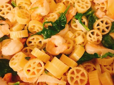 白醬🍤蝦仁菠菜🇮🇹義大利麵🍝