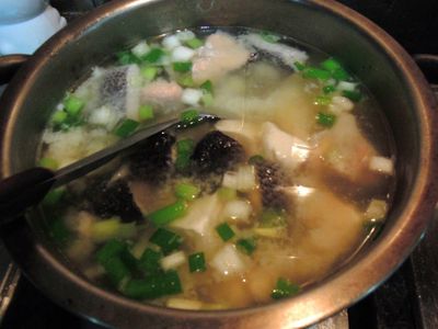 鮭魚豆腐味增湯