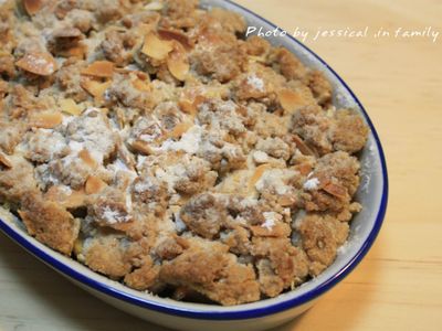 參考食譜 : 【肉桂打噴嚏】蘋果奶酥派