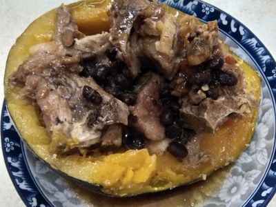 參考食譜 : 南瓜蒸鼓汁排骨