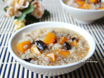 參考食譜 : 古早味南瓜香菇肉粥