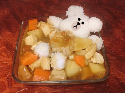 參考食譜 : 雞肉咖哩飯(大同電鍋)