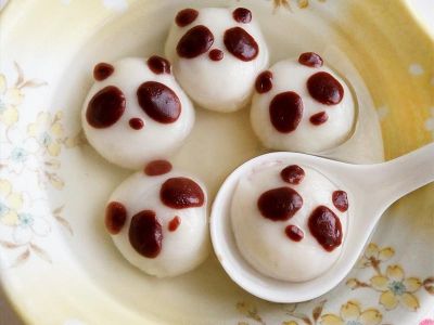 參考食譜 : 熊貓湯圓♥市售湯圓做變化