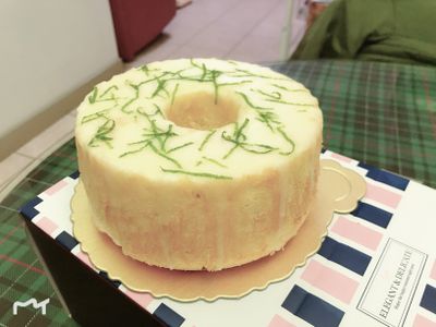 參考食譜 : 檸檬糖霜戚風蛋糕（6吋）