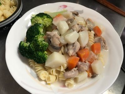 【動手做料理】奶油白醬蘑菇蔬菜濃湯
