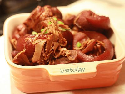 【東煮】筍干豬腳+筍干去酸味妙法 bamboo shoot with pork feet