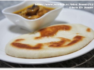 參考食譜 : 印度烤餅(煎餅)&咖哩雞肉鮮菇湯