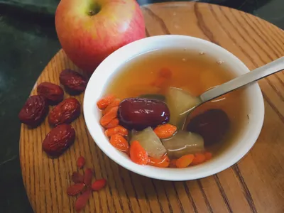 參考食譜 : 紅棗枸杞蘋果湯