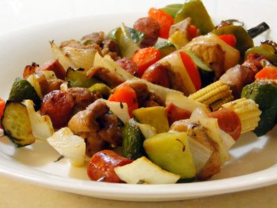 芥末果醬烤肉串