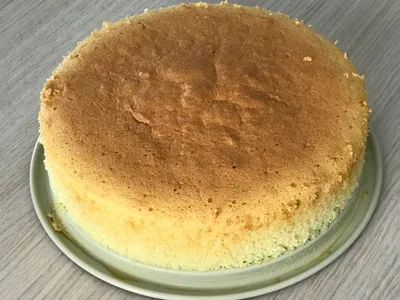 第一次做古早味海綿蛋糕 8吋不沾模