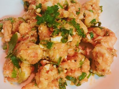參考食譜 : 金沙蝦