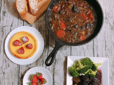 參考食譜 : 繃啾～來一份紅酒燉牛肉吧