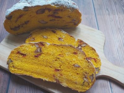 參考食譜 : 南瓜紅棗枸杞軟包